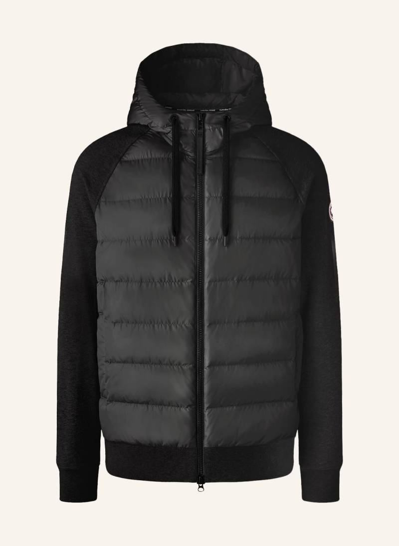 Canada Goose Sweatjacke Hybridge Huron Im Materialmix schwarz von Canada Goose