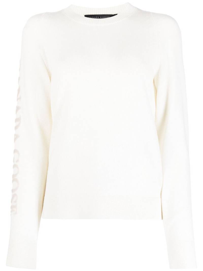 Canada Goose fine-knit crew-neck jumper - White von Canada Goose