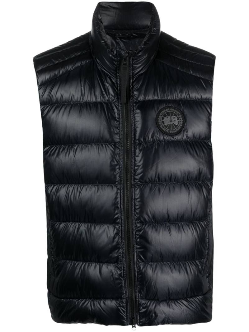 Canada Goose logo-appliqué quilted down gilet - Black von Canada Goose