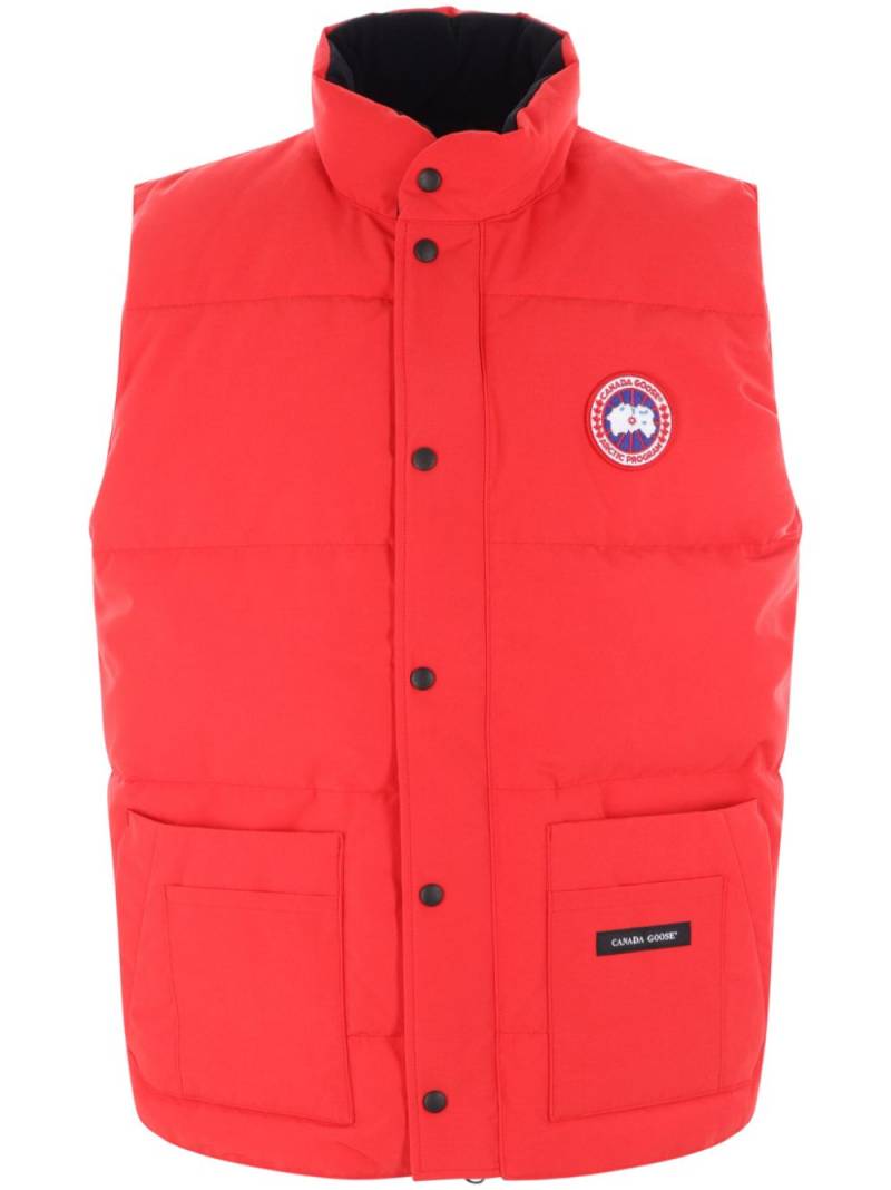 Canada Goose logo-patch vest - Red von Canada Goose