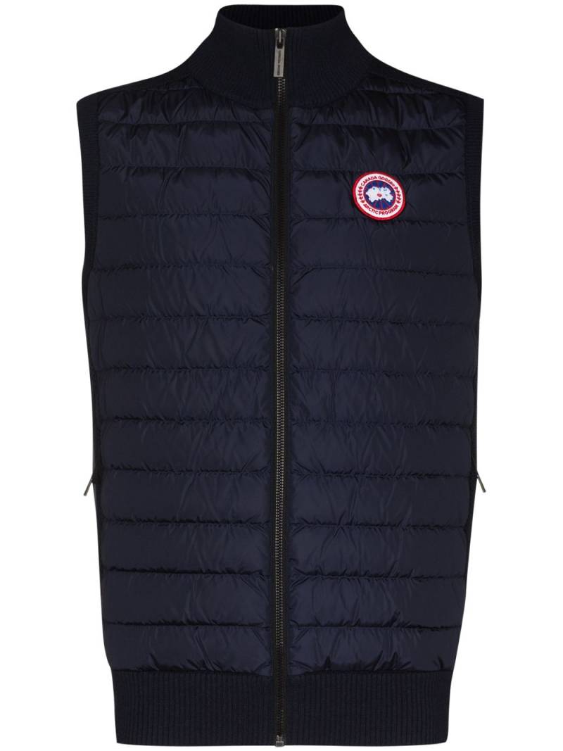 Canada Goose multi-fabric panel padded gilet - Blue von Canada Goose