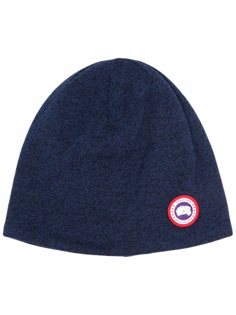 Canada Goose patch-embellished beanie - Blue von Canada Goose