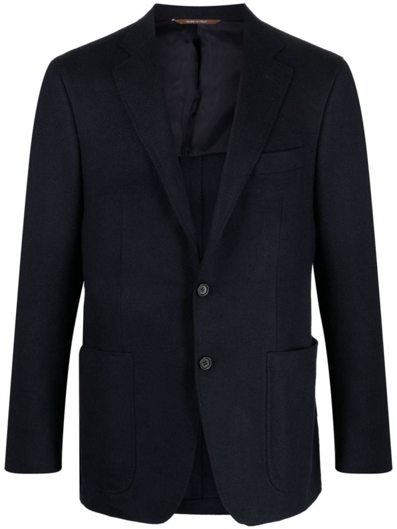 Canali Kei single-breasted blazer - Blue von Canali