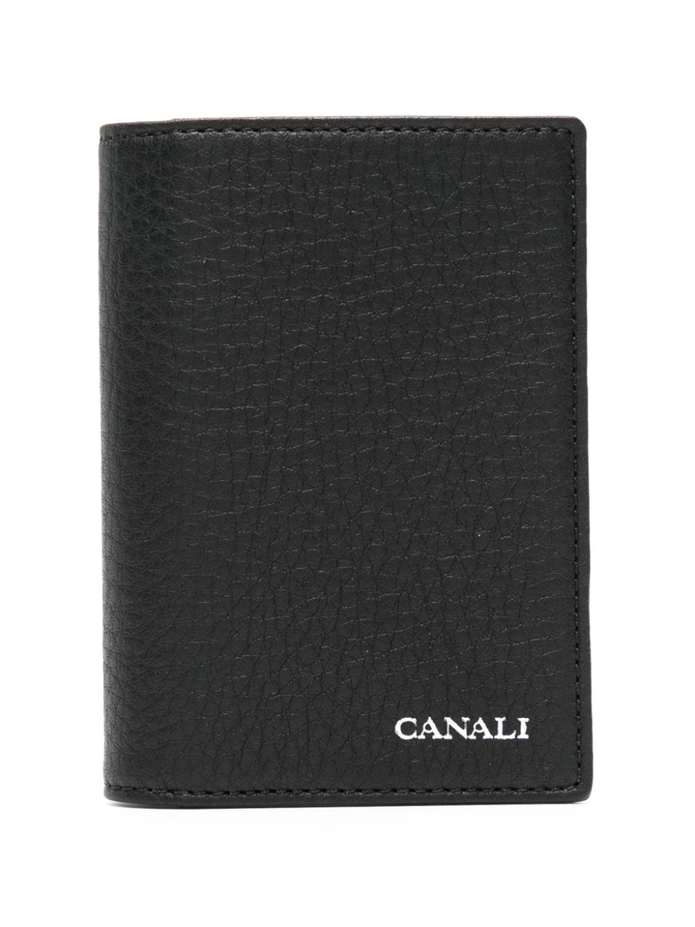 Canali bi-fold leather wallet - Black von Canali