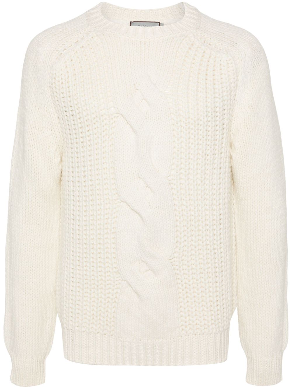 Canali braided ribbed sweater - Neutrals von Canali