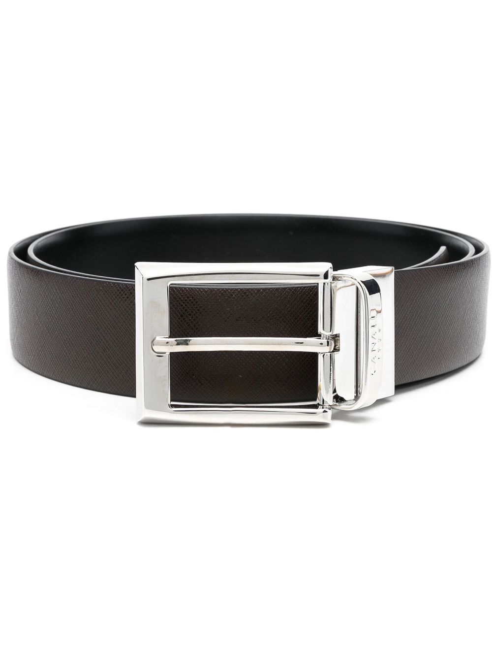 Canali buckled leather belt - Brown von Canali