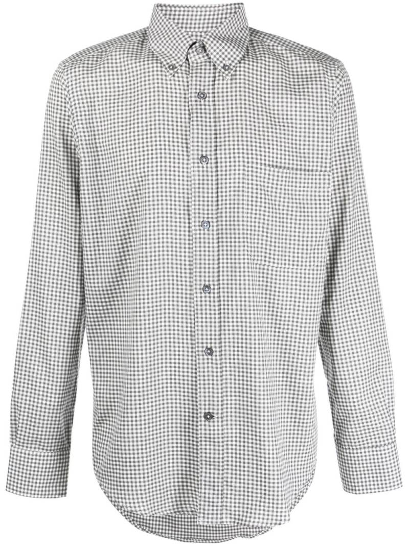 Canali check-print cotton shirt - White von Canali