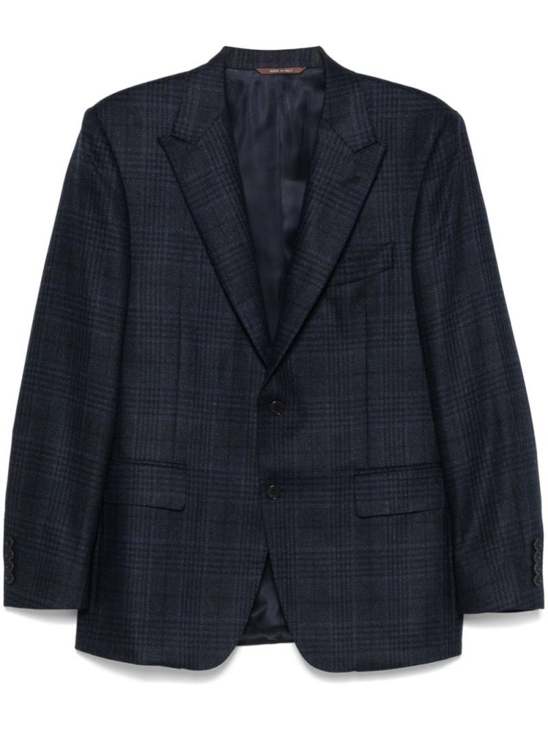 Canali checked blazer - Blue von Canali