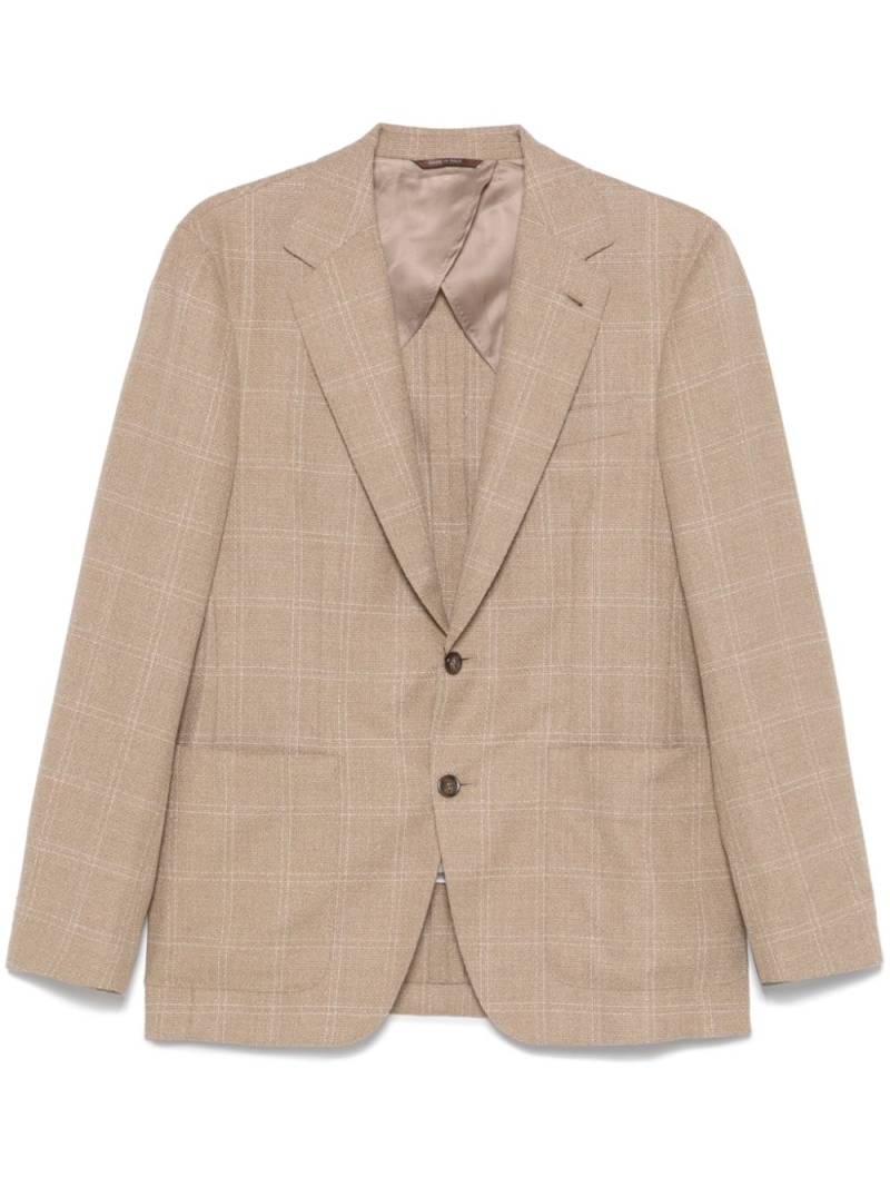 Canali checked blazer - Neutrals von Canali