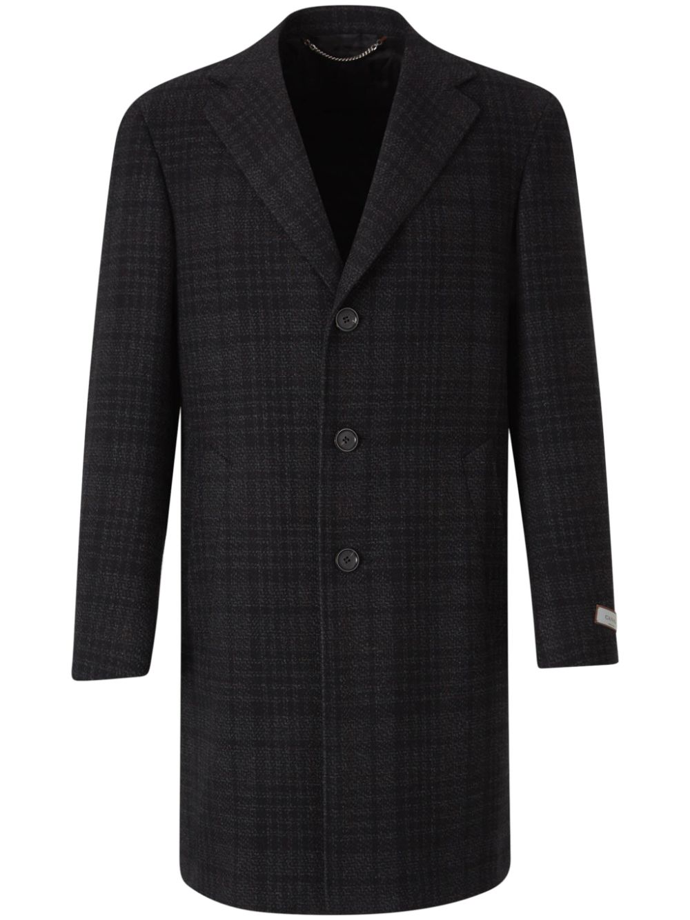 Canali checked coat - Grey von Canali