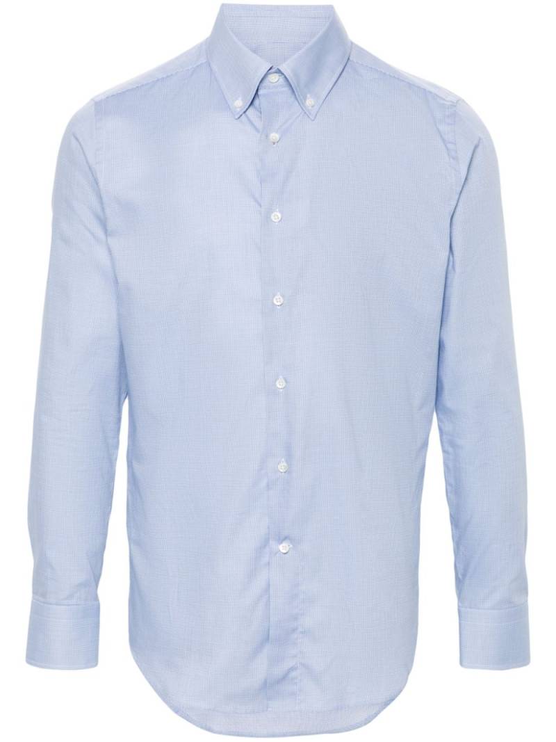 Canali checked shirt - Blue von Canali