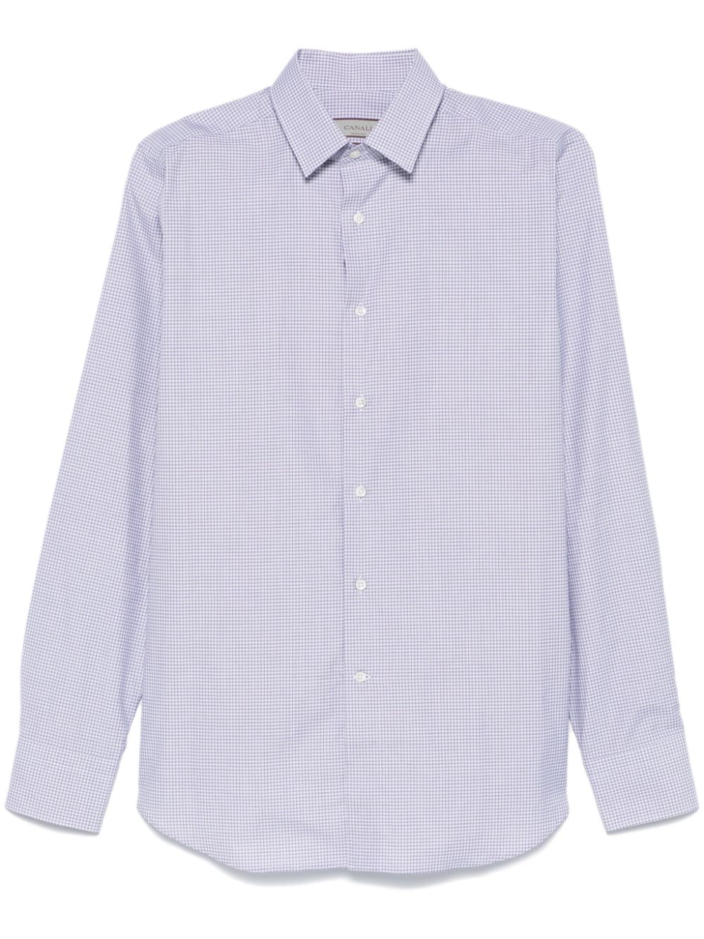 Canali checked shirt - Blue von Canali