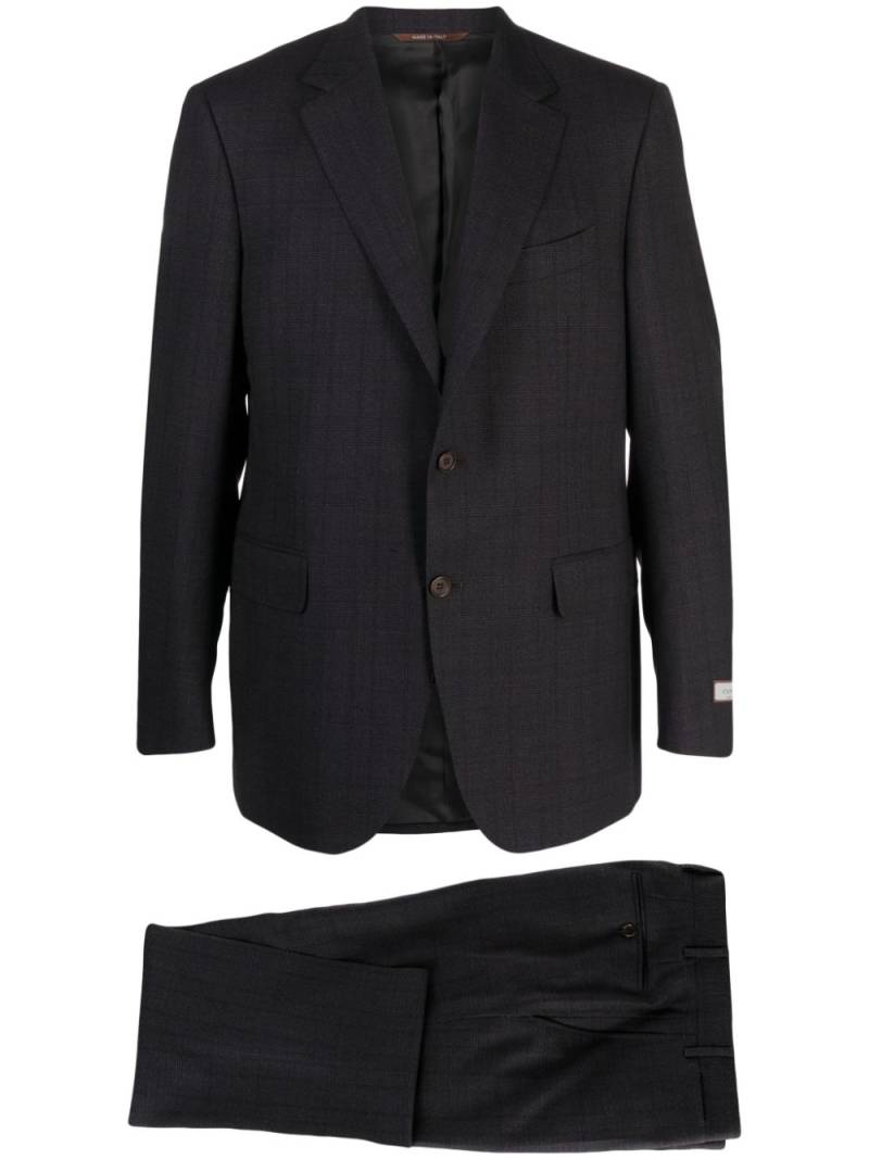 Canali checked single-breasted wool suit - Grey von Canali