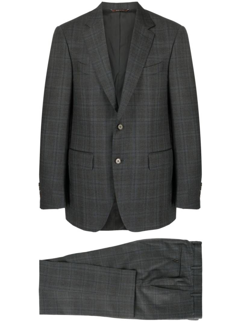 Canali checked wool suit - Grey von Canali