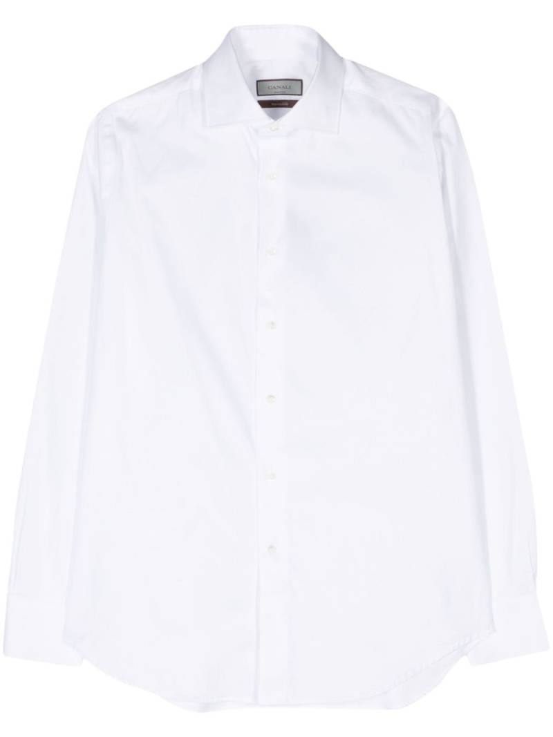 Canali classic-collar cotton shirt - White von Canali