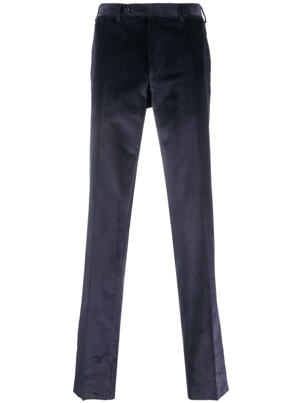 Canali corduroy straight-leg trousers - Blue von Canali