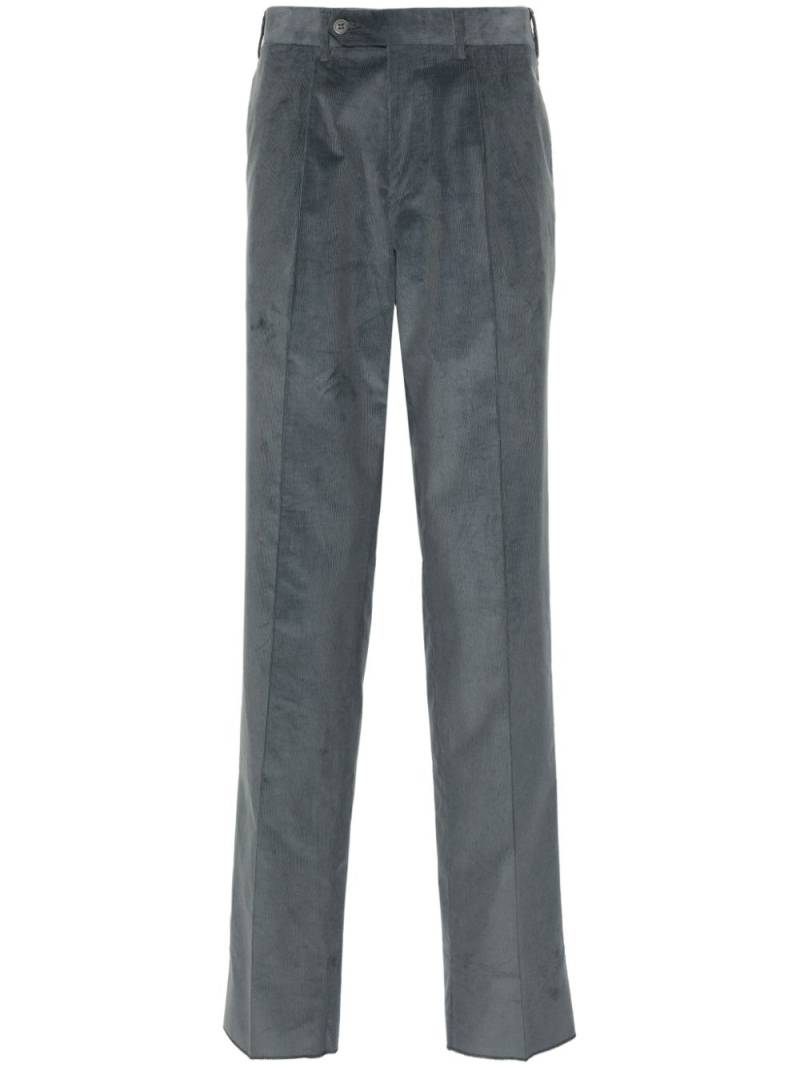 Canali corduroy tapered trousers - Blue von Canali