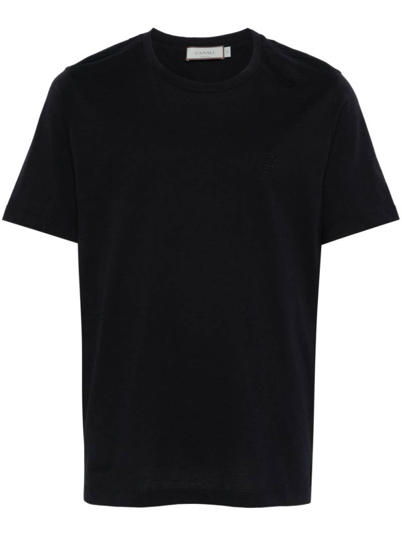 Canali cotton T-shirt - Blue von Canali