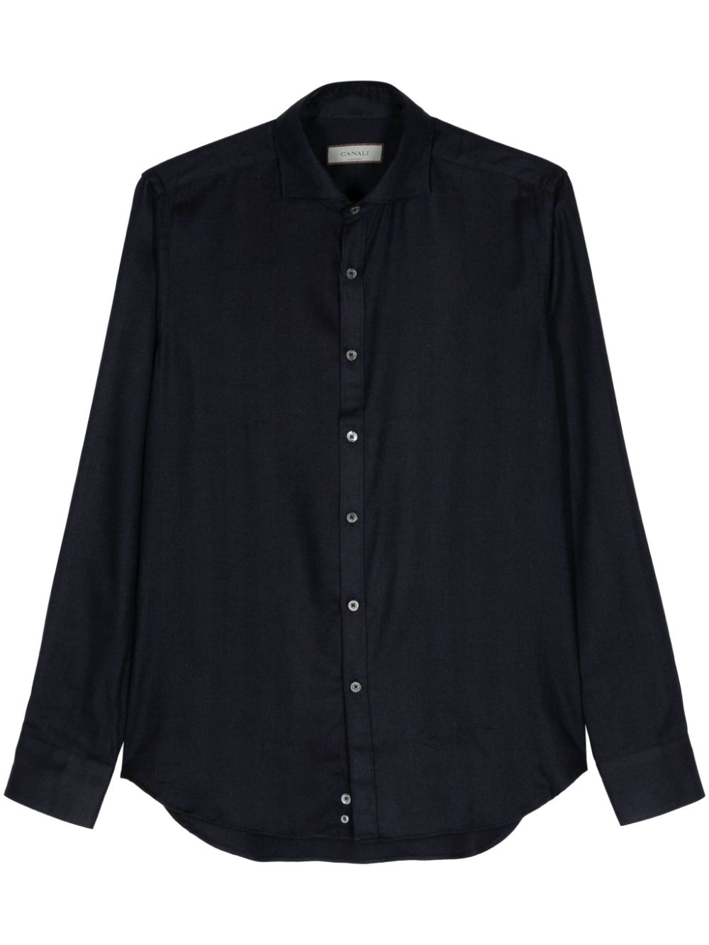 Canali cutaway-collar button-up shirt - Blue von Canali