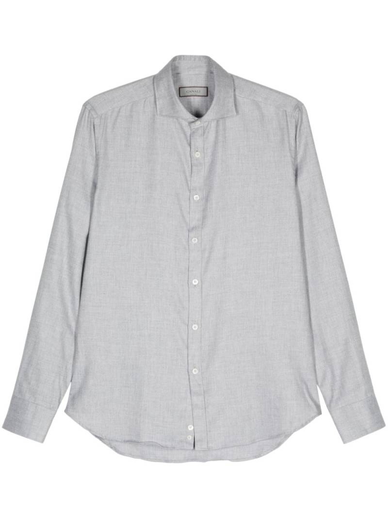 Canali cutaway-collar button-up shirt - Grey von Canali