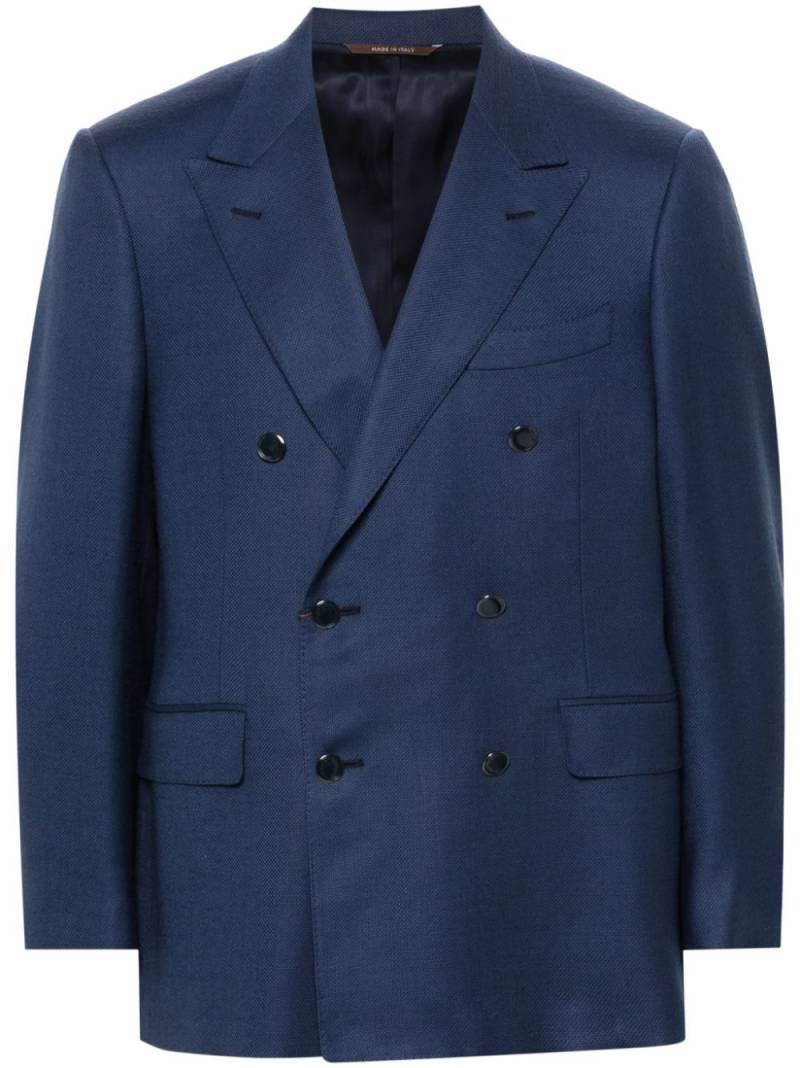 Canali double-breasted blazer - Blue von Canali