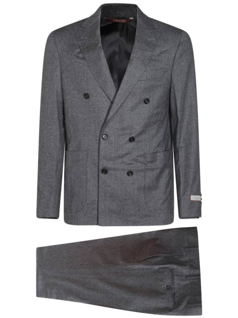 Canali double-breasted wool suit - Grey von Canali