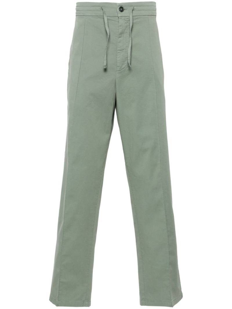 Canali drawstring-waist straight-leg trousers - Green von Canali