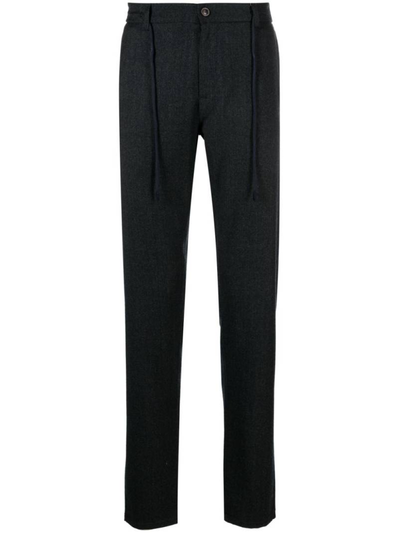 Canali drawstring-waist wool trousers - Grey von Canali