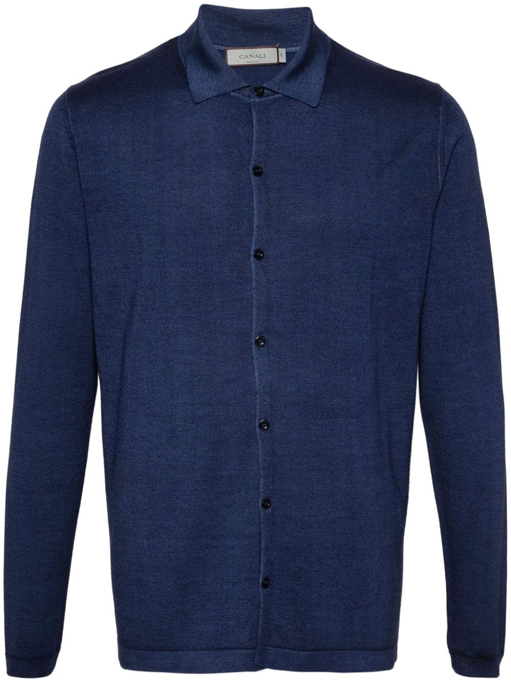 Canali fine-knit shirt - Blue von Canali