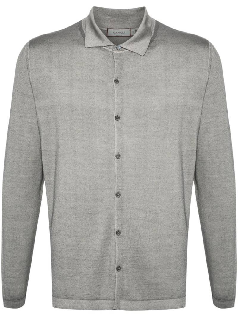 Canali fine-knit shirt - Grey von Canali