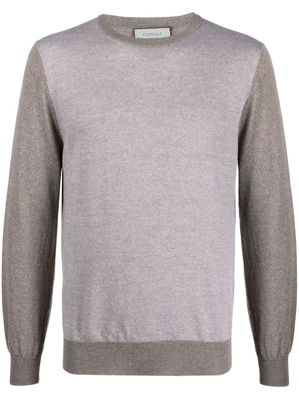 Canali two-tone wool jumper - Neutrals von Canali