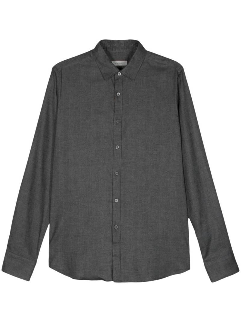 Canali herringbone-pattern shirt - Grey von Canali