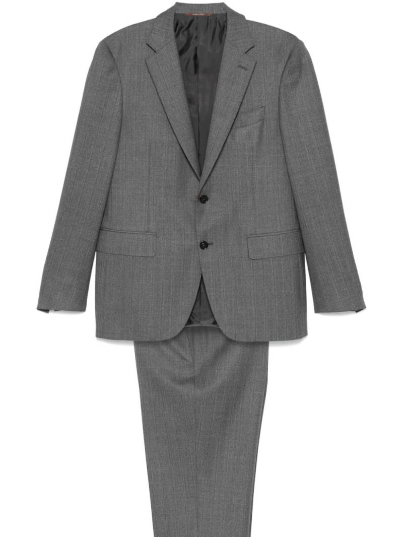 Canali herringbone-pattern suit - Grey von Canali