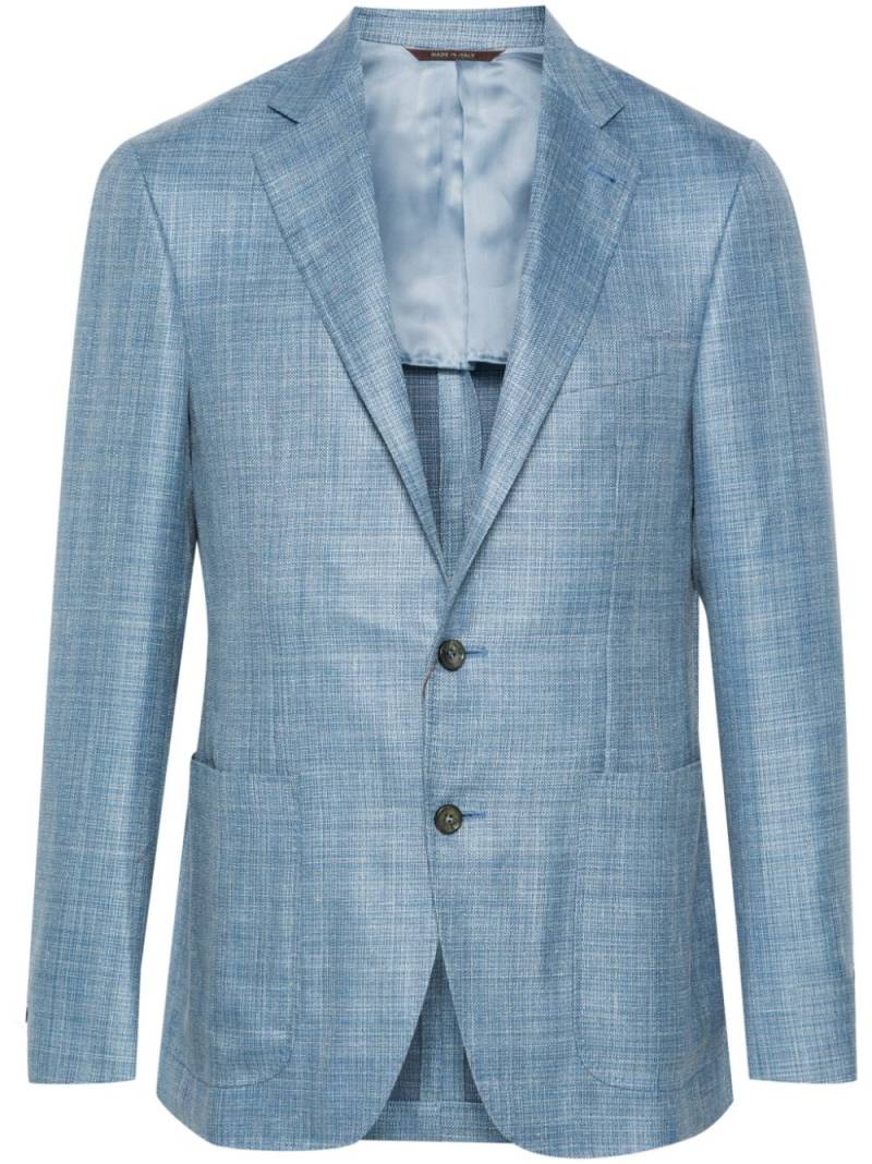 Canali interwoven blazer - Blue von Canali