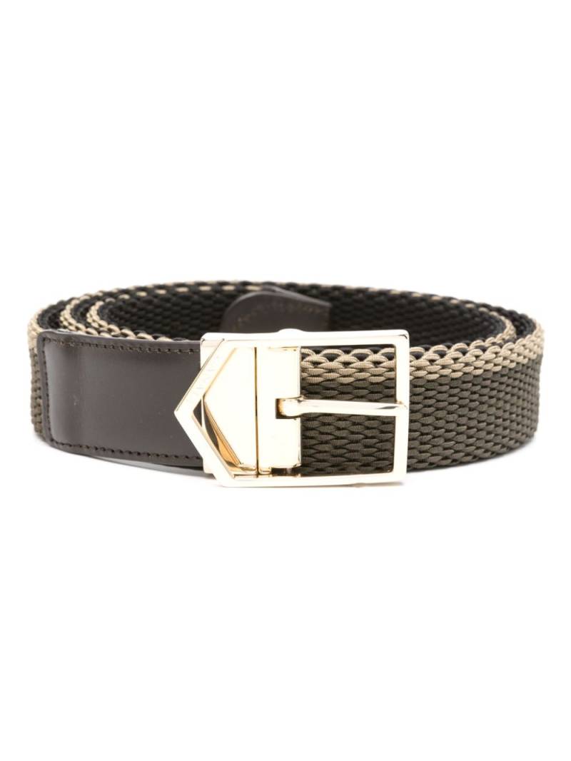 Canali interwoven buckle belt - Green von Canali