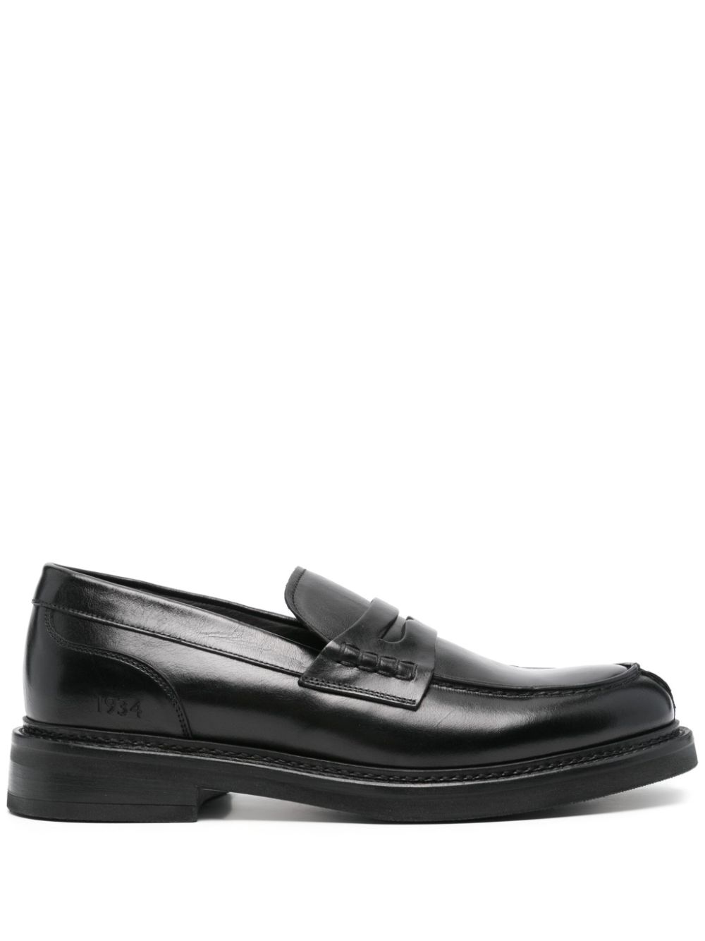 Canali leather loafers - Black von Canali