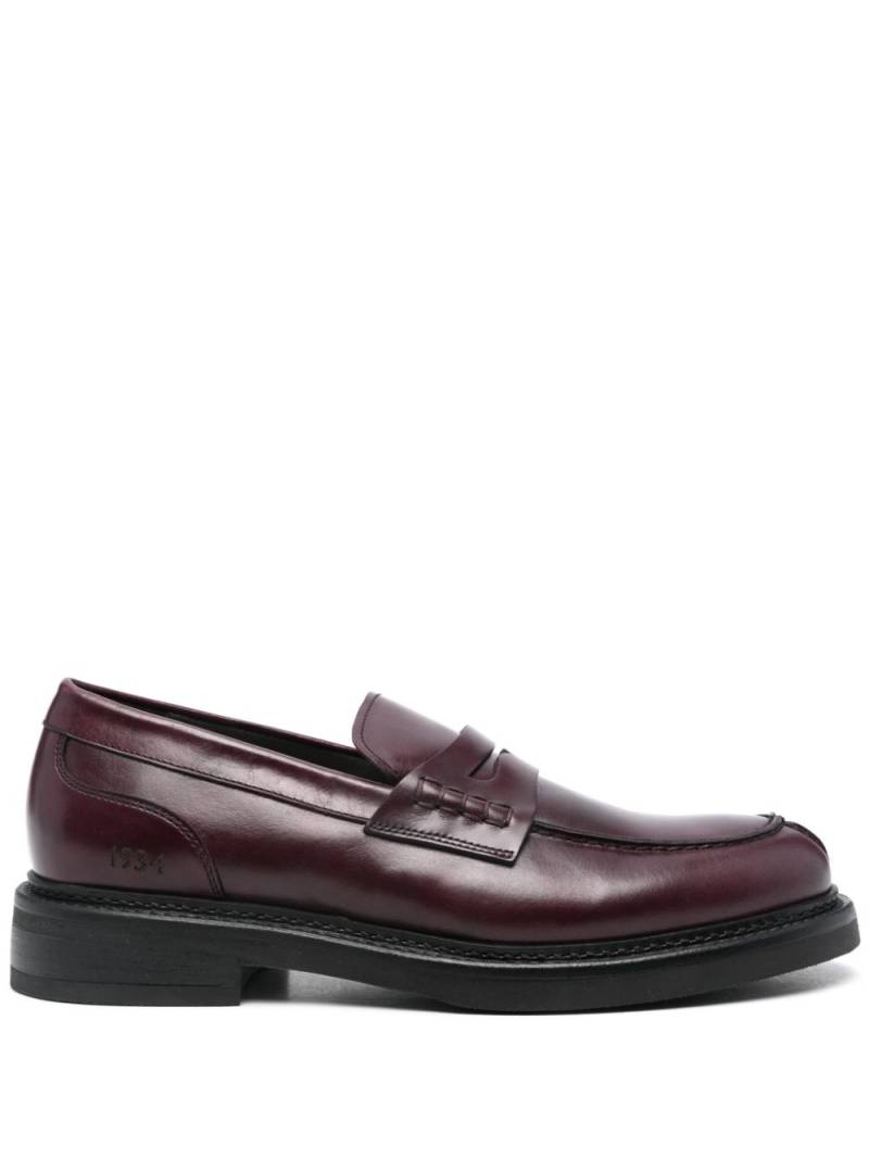 Canali leather loafers - Red von Canali