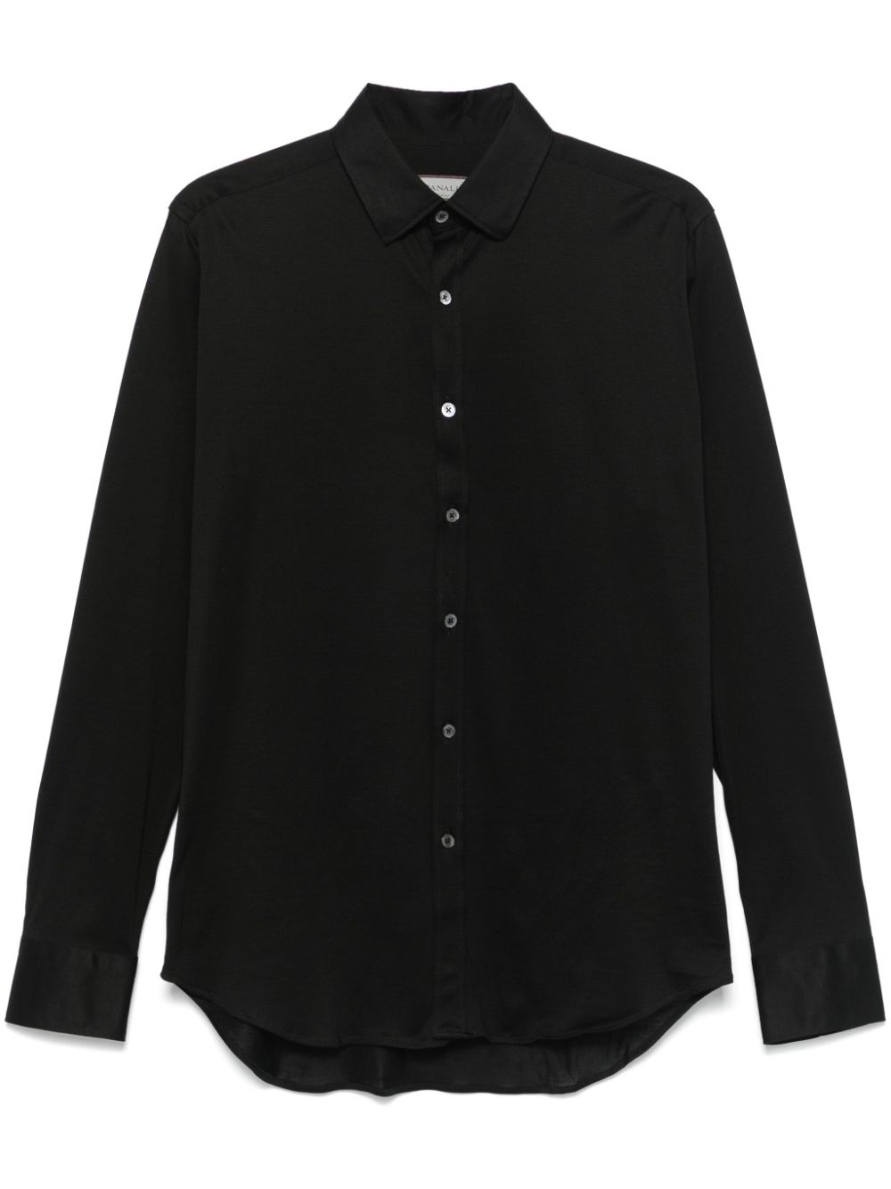 Canali lightweight-jersey shirt - Black von Canali