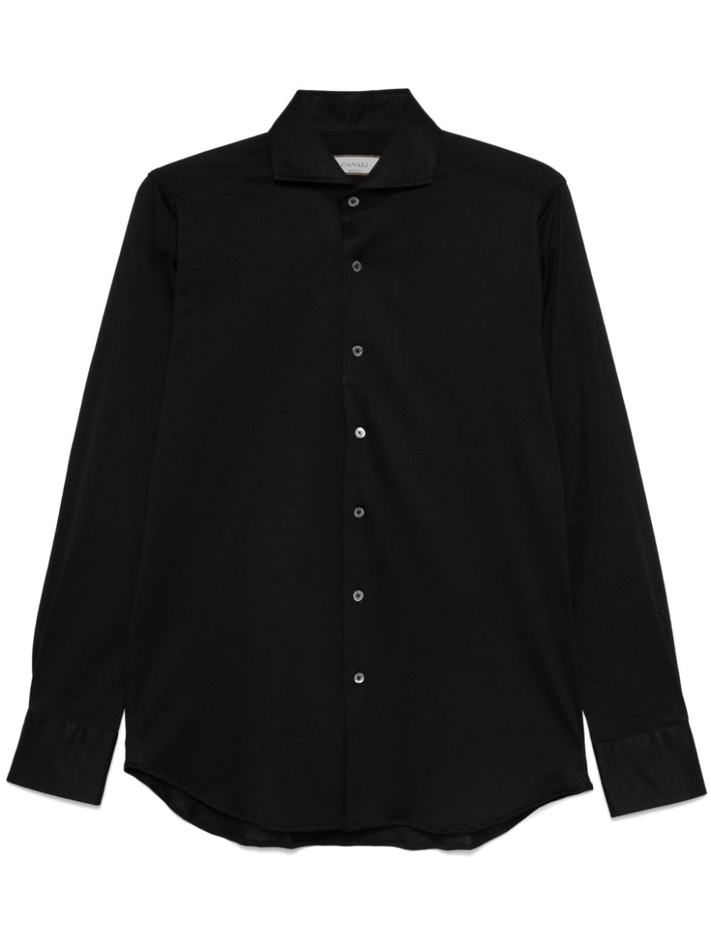 Canali lightweight-jersey shirt - Black von Canali