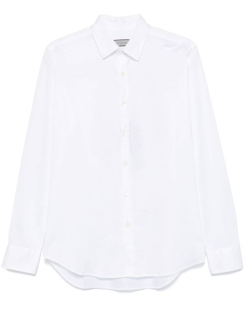 Canali lightweight-jersey shirt - White von Canali