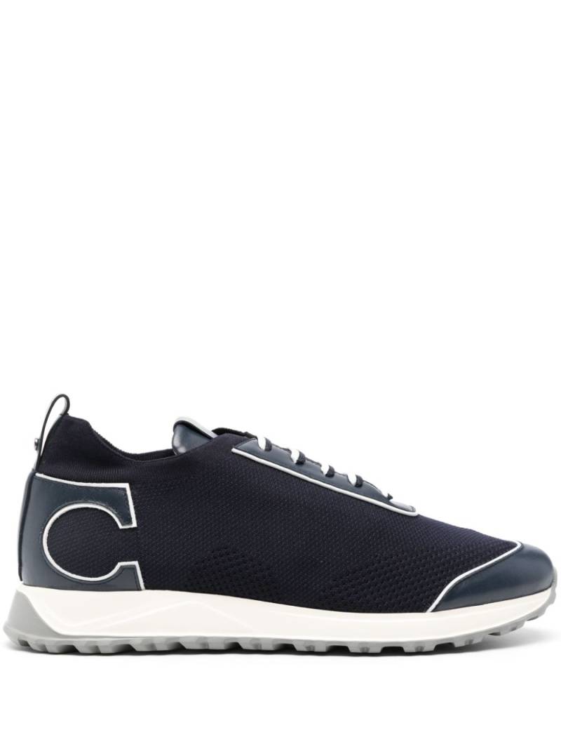 Canali logo-appliqué sneakers - Blue von Canali