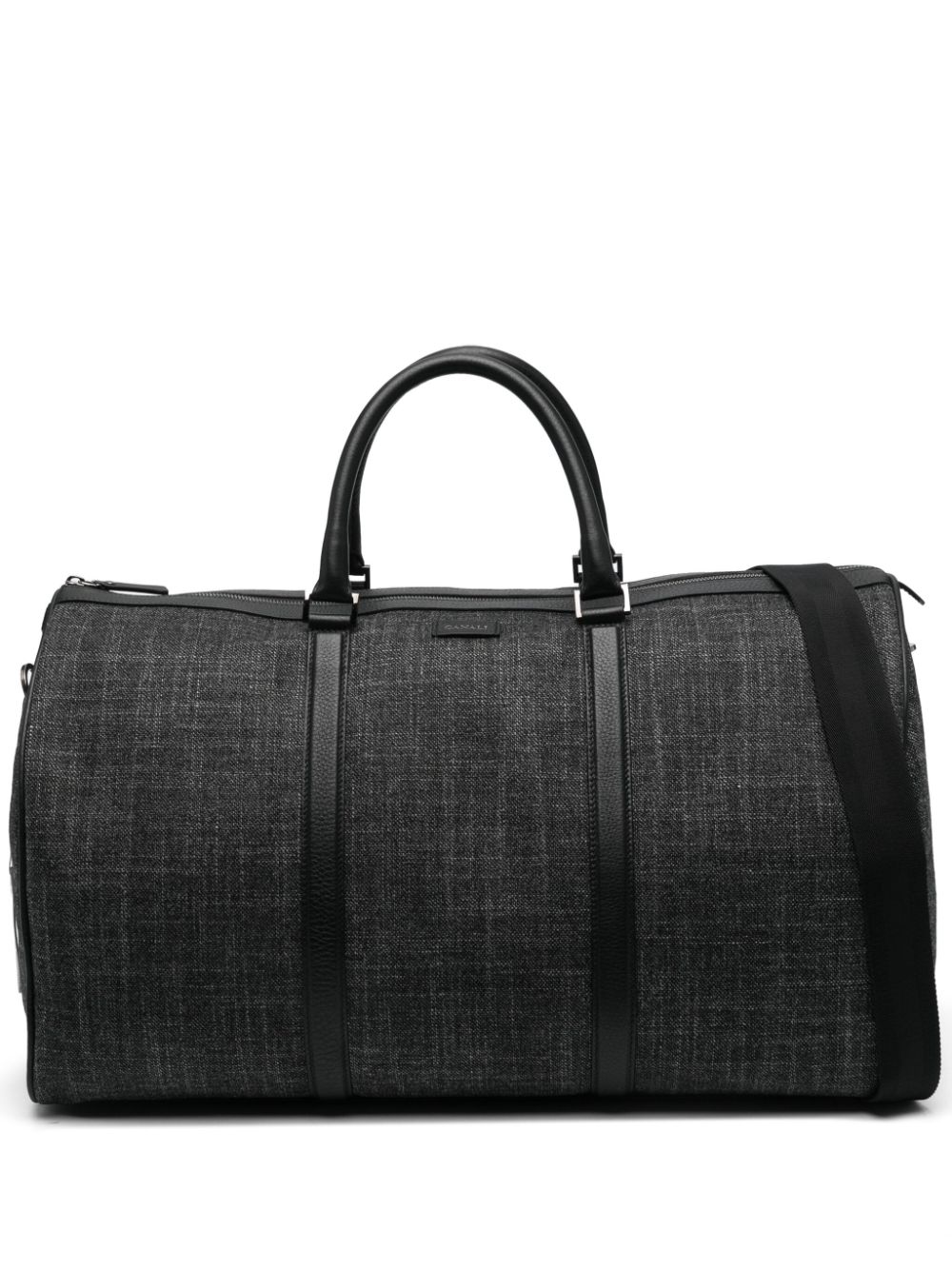 Canali logo-patch duffle bag - Grey von Canali