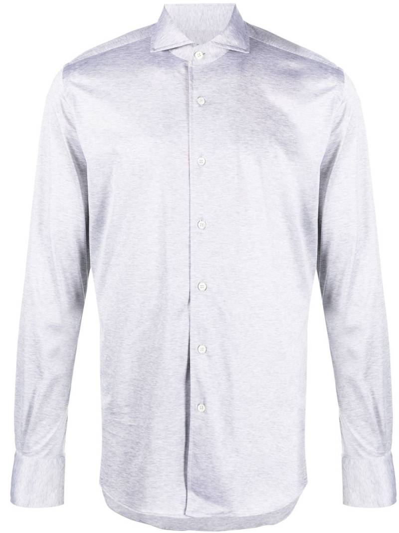 Canali long-sleeve cotton shirt - Grey von Canali