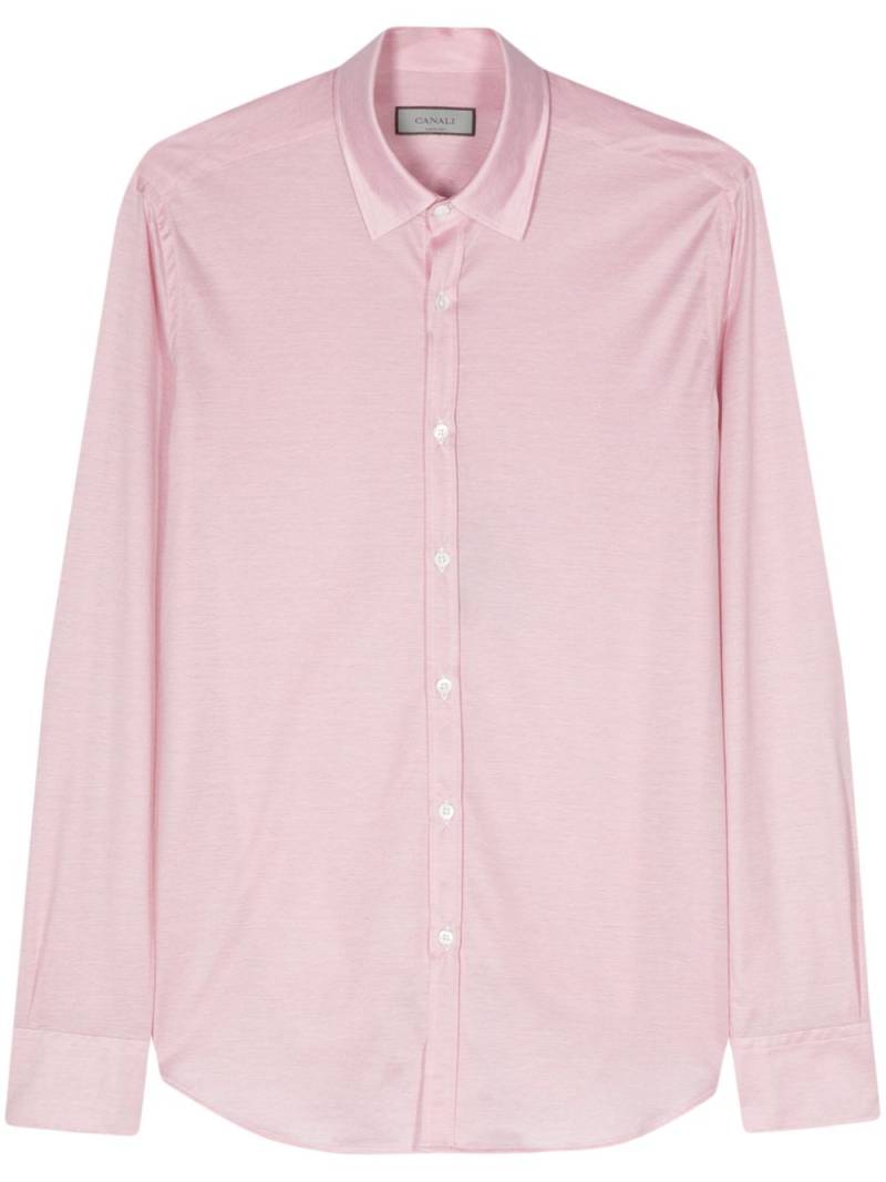 Canali long-sleeve cotton shirt - Pink von Canali