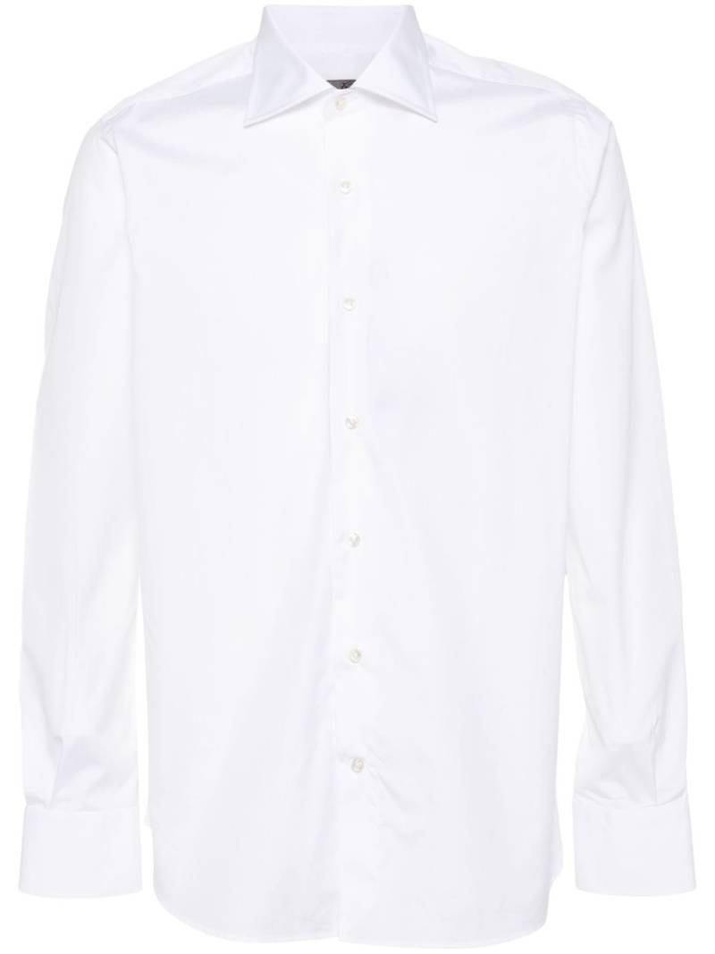 Canali long-sleeve cotton shirt - White von Canali