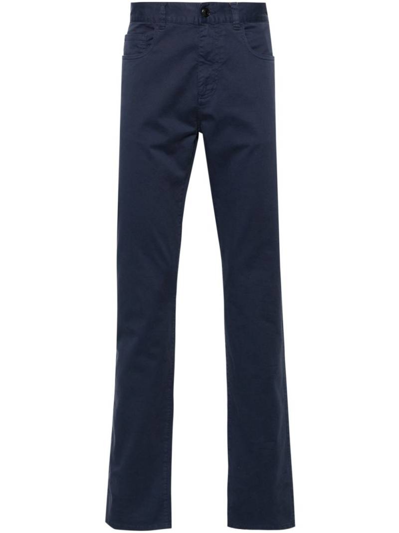 Canali mid-rise straight-leg trousers - Blue von Canali