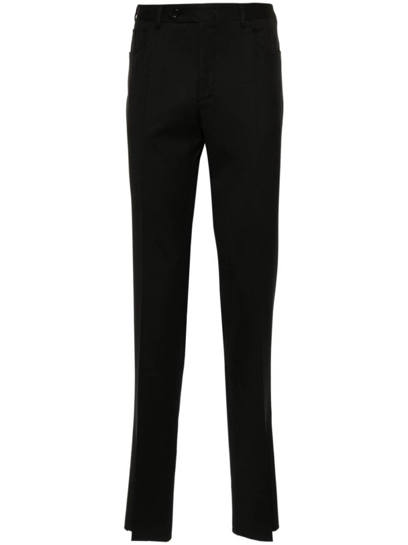 Canali mid-rise tailored trousers - Black von Canali