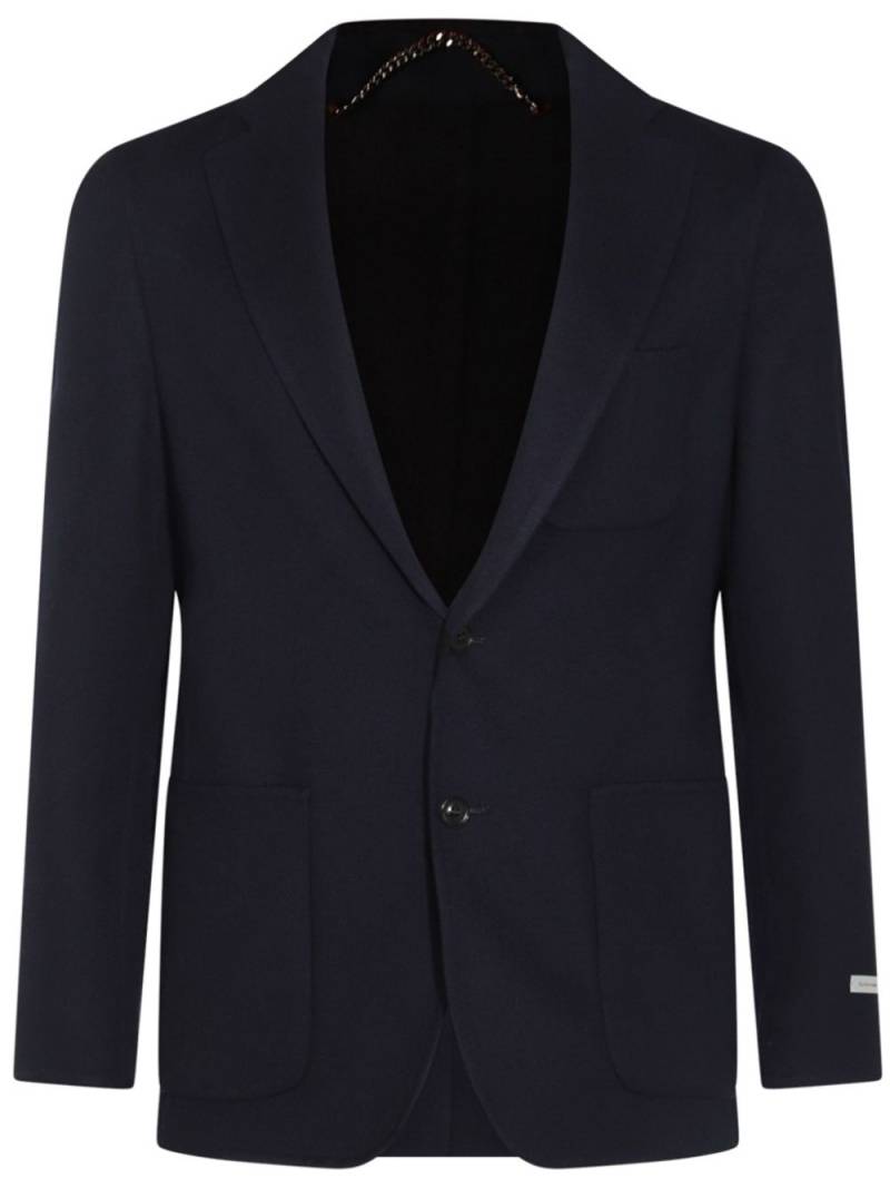 Canali notched blazer - Blue von Canali