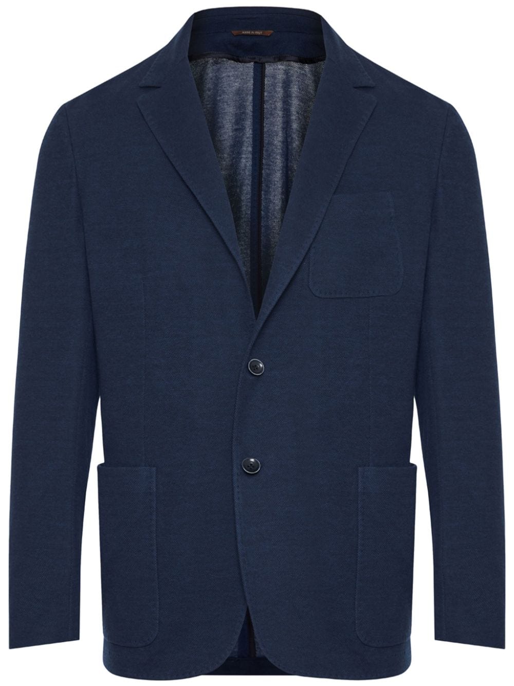 Canali notched-lapel single-breasted blazer - Blue von Canali