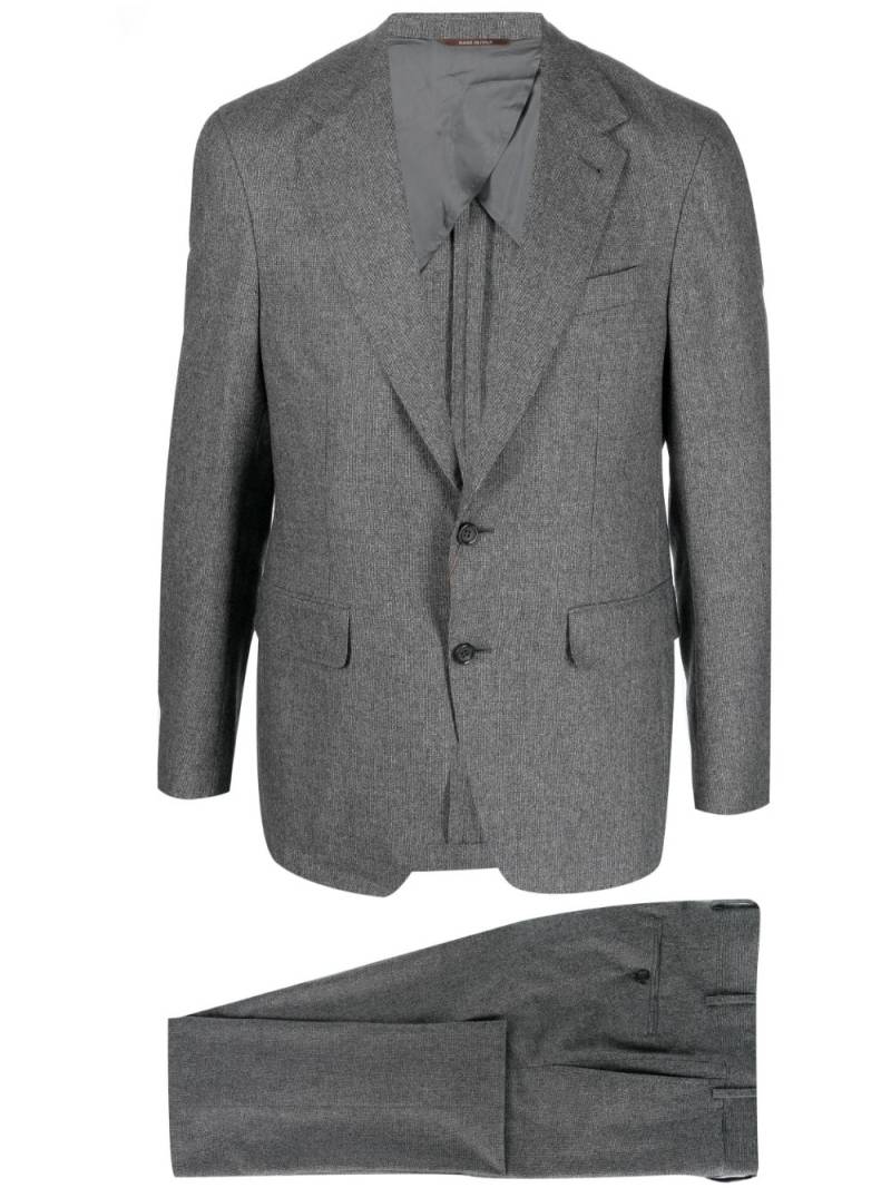 Canali notched-lapel single-breasted suit - Grey von Canali